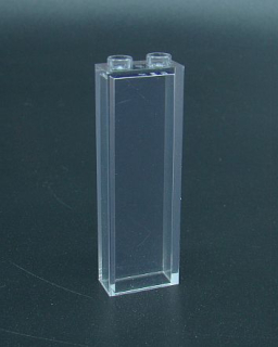 Lego kostka vysoká 1x2x5 - průhledná 