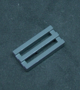 Lego destička - mřížka 1x2 - tmavě šedá - dark bluish gray
