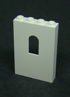 Lego panel s oknem 1x4x5 - bílý