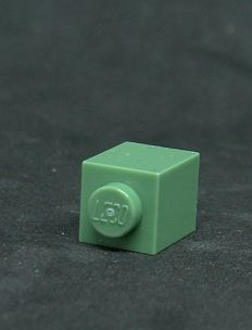Lego kostička 1x1 sand green 
