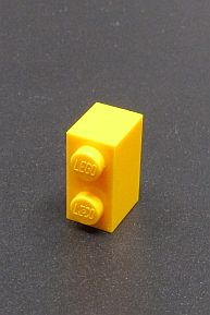Lego kostička 1x2 - jasně světle žlutá