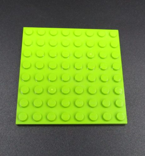 Lego destička 8x8 zelená - lime