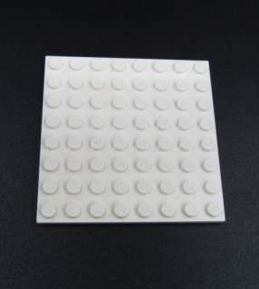 Lego destička 8x8 bílá