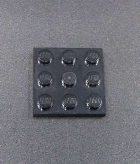 Lego destička 3x3 - černá
