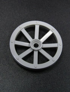 Lego kolo ke kočáru - 33mm - světle šedé - light bluish gray