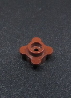 Lego květ - hnědý - reddish brown