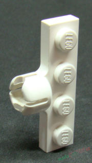 Lego destička speciální 1x4 - bílá
