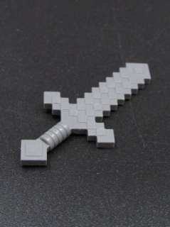 Lego Minecraft zbraň - meč - tmavě šedý - dark bluish gray