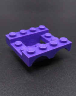 Lego blatník dvojitý 4 x 4 x 1 1/3 - tmavě fialový