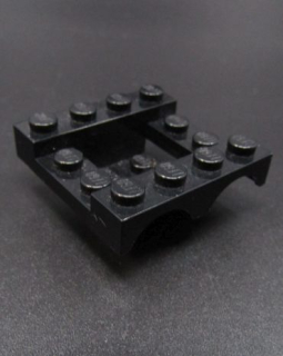 Lego blatník dvojitý 4 x 4 x 1 1/3 - černý