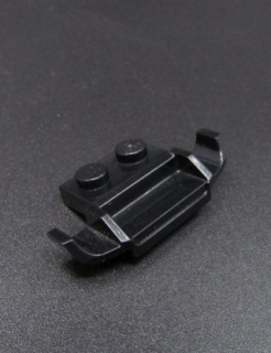 Lego spoiler 1x2 - černý