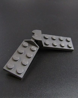 Lego speciální destičky s kloubem - tmavě šedé - dark bluish gray