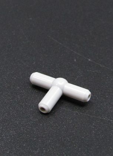 Lego "T" pneumatický prvek - světle šedý
