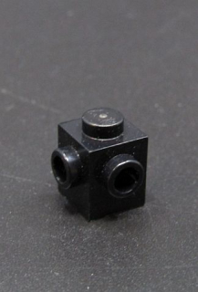 Lego kostička speciální 1x1 s nopy - černá