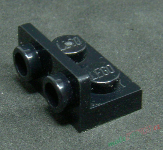 Lego destička 1 x 2 - 1 x 2 Inverted černá