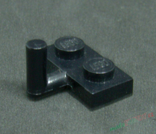 Lego destička hák 1x2 černá