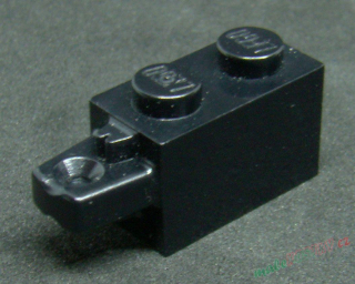 Lego kostička speciální 1x2 - černá