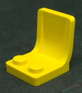 Lego sedačka 2x2 žlutá