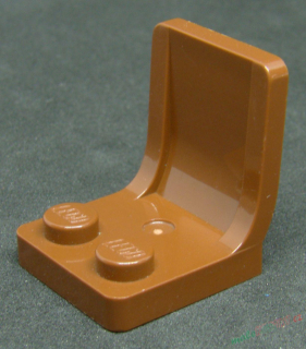 Lego sedačka 2x2 hnědá - reddish brown