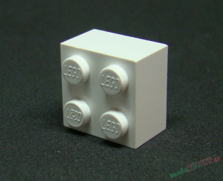 Lego kostička 2x2 bílá 