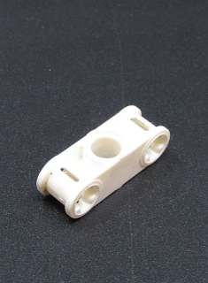 Lego Technic spojka 3L se středovým otvorem - bílá