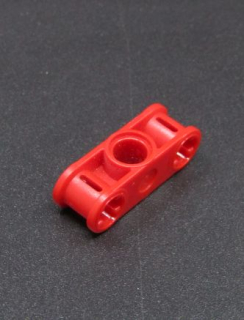 Lego Technic spojka 3L se středovým otvorem - červená
