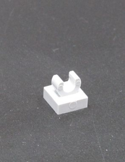 Lego speciální kostička s klipem 1x1 - sv.šedá - light bluish gray