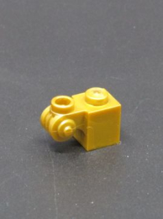 Lego speciální kostička 1x1 - flat dark gold