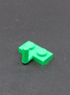 Lego destička hák 1x2 zelená