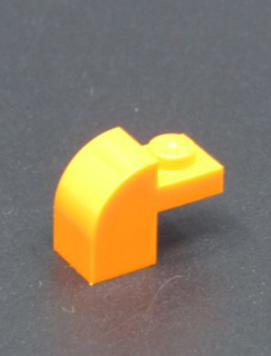 Lego kostička speciální 1 x 2 x 1 1/3 - oranžová