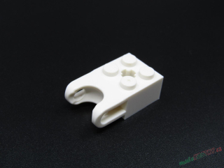 Lego Technic kostička s otvorem 2x2 - bílá