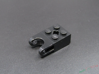 Lego Technic kostička s otvorem 2x2 - černá