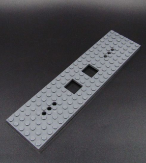 Lego vlak podvozek 6x24 - tmavě šedý - dark bluish gray