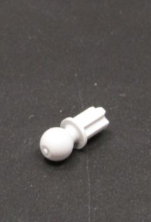 Lego Technic tyč 1 s kulovou hlavou - světle šedá - light bluish gray