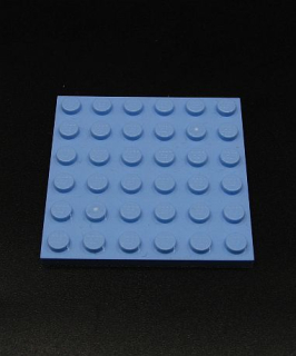 Lego destička 6x6 tmavě azurová