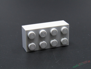 Lego®kostka 2x4 světle šedá - light bluish gray