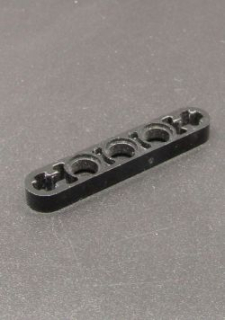 Lego Technic rameno tenké - 1x5 - černé