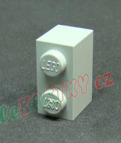 Lego kostička 1x2 světle šedá - light bluish gray