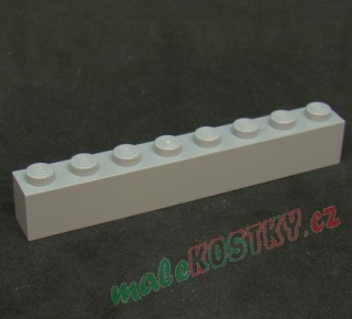 Lego kostička 1x8 světle šedá - light bluish gray