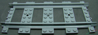 Lego koleje rovné - tmavě šedé - dark bluish gray