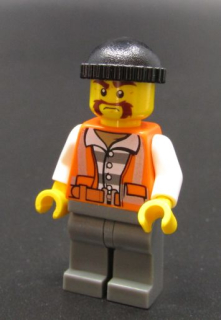 Lego city figurka lupič  