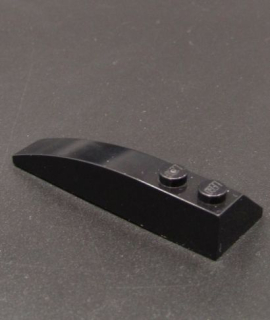 Lego klínová kostička 6x2 pravá - černá