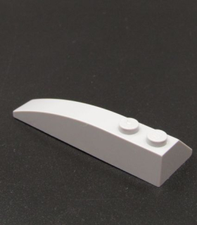 Lego klínová kostička 6x2 pravá - světle šedá - light bluish gray