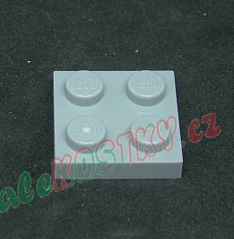 Lego destička 2x2 světle šedá - light bluish gray