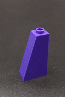 Lego kostička šikmá 75 2 x 1 x 3 - tmavě fialová