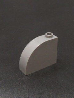 Lego zaoblená kostička - 3x1x2 - tmavě šedá - dark bluish gray