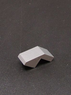 Lego šikmá kostička 45° s výřezem 1x2 - tmavě šedá - dark bluish gray