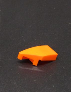 Lego zkosená destička 2 x 1 x 2/3 - levá - oranžová