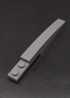 Lego zakulacená destička 10x1 - tmavě šedá - dark bluish gray