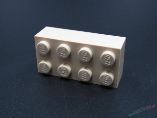 Lego®kostka 2x4 - béžová